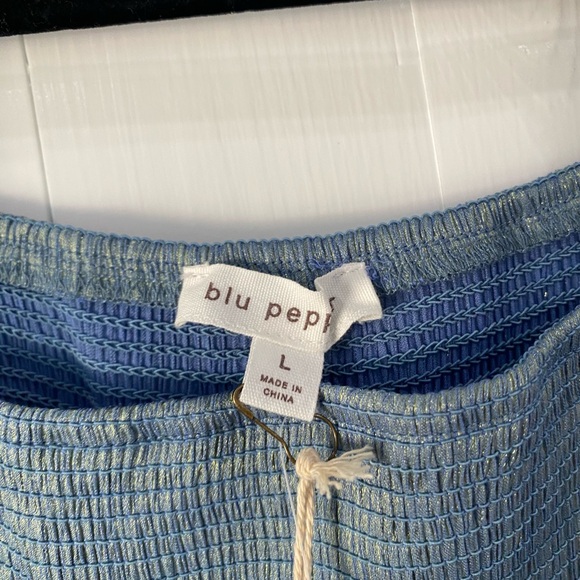 Blu Pepper Green Tiered Sundress with Bishop Sleeves - Picture 3 of 4